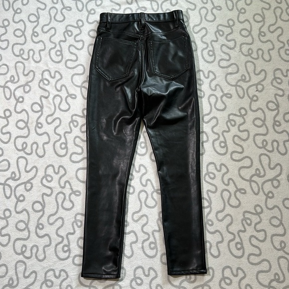 Abercrombie & Fitch Vegan Leather Skinny High Rise Pants - Picture 4 of 6
